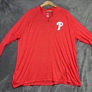 Bryce Harper 3 Philadelphia Phillies Majestic 4XL Long Sleeve #343